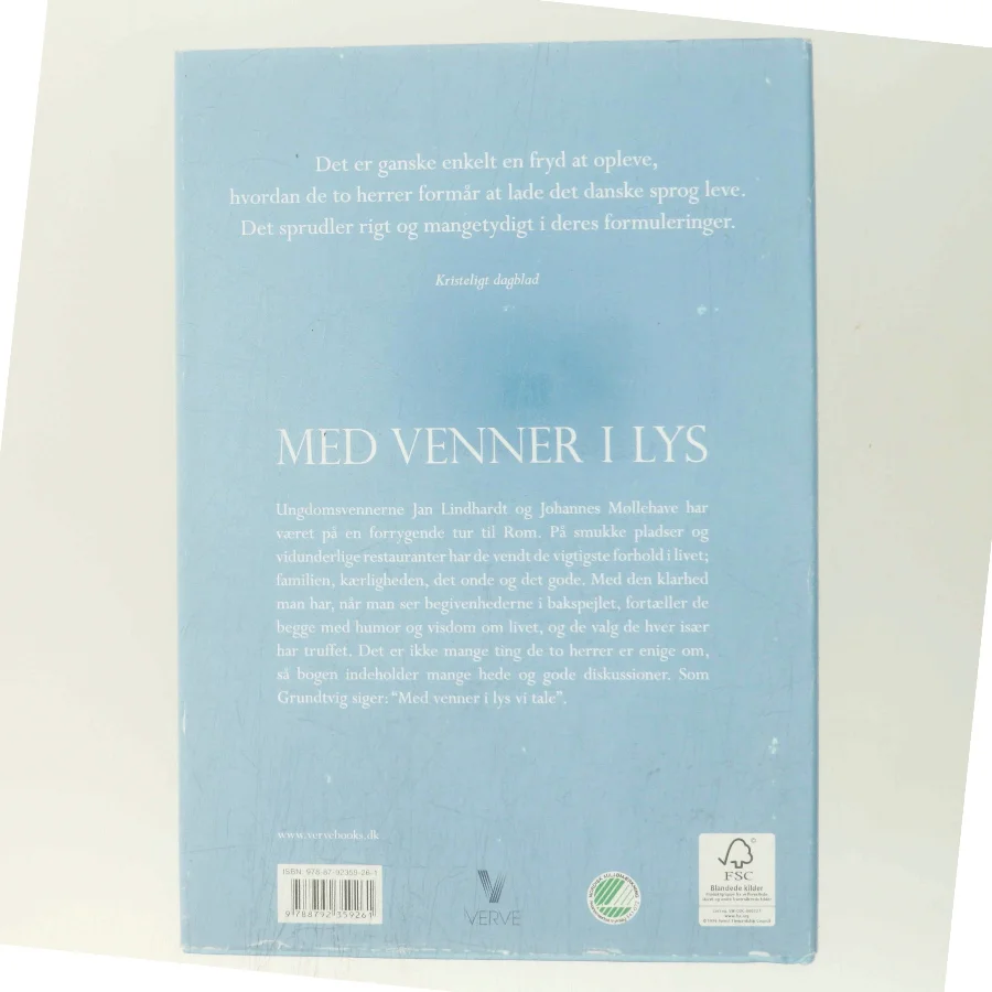 Med venner i lys : samtalebog med ungdomsvennerne Jan Lindhardt og Johannes Møllehave af Øjvind Kyrø (Bog)