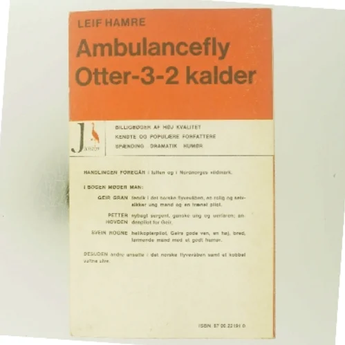 Ambulancefly Otter-3-2 kalder af Leif Hamre (Bog)