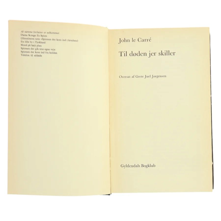 Til døden jer skiller af John le Carré (Bog)