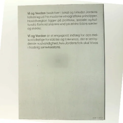 Vi og Verden (Bog)