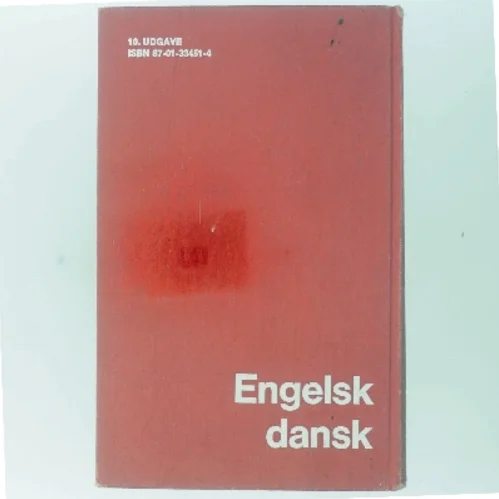 Engelsk-dansk Ordbog (Bog)