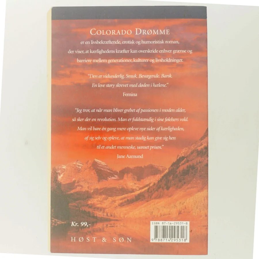 Colorado drømme : en roman om den modne passion af Jane Aamund (Bog)
