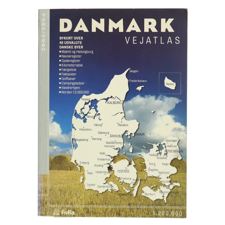 Danmark Vejatlas 2003/2004 af <Udfyld bogens forfattere> (Bog)