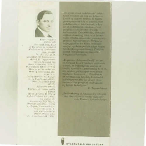 Johannes Ewald af Ernst Frandsen (Bog)