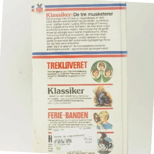 De tre musketerer af Alexandre Dumas (Bog)