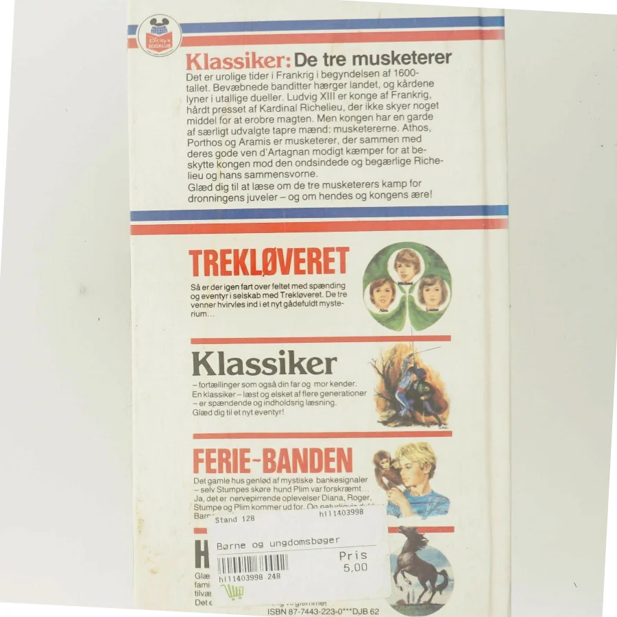 De tre musketerer af Alexandre Dumas (Bog)