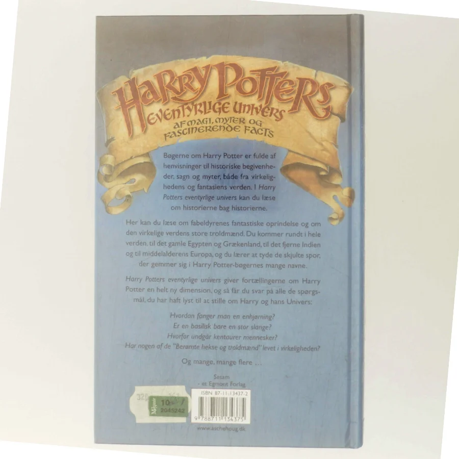 Harry Potters eventyrlige univers : en skatkiste af myter, sagn og fascinerende fakta af David Colbert (Bog)