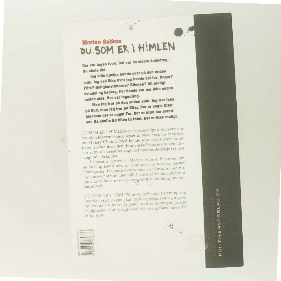 Du som er i himlen af Morten Sabroe (Bog)