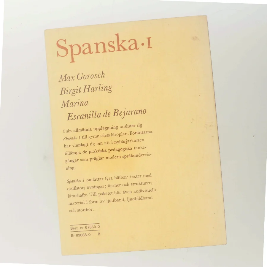 Övningsbok till Spanska I (Bog)