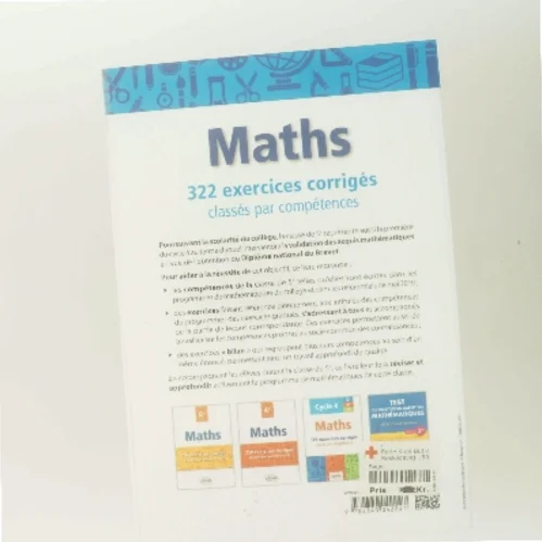 Maths 5e - 322 exercices corrigés classés par compétences af Ukendt forfatter (Bog)