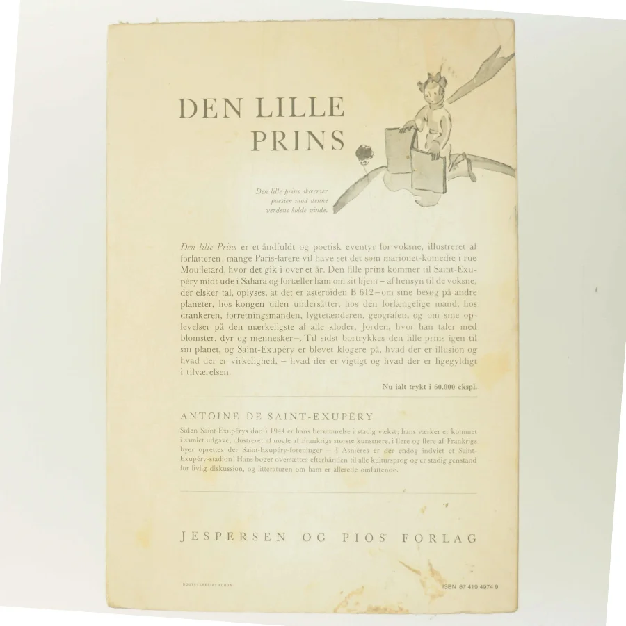 Den lille prins af Antoine de Saint-Exupéry (Bog)