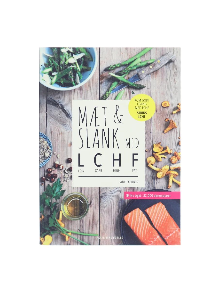 Forsiden af Mæt & slank med LCHF af Jane Faerber