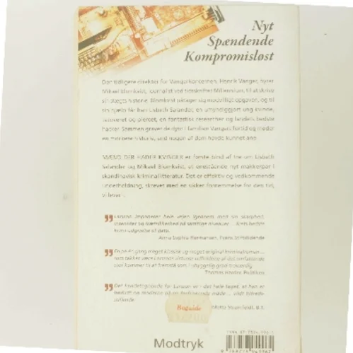 Mænd der hader kvinder af Stieg Larsson (Bog)