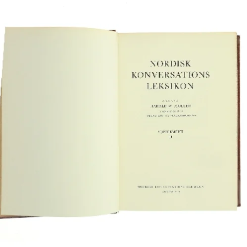 Nordisk Konversations Leksikon. Supplement II af Harald W. Moller (Bog)