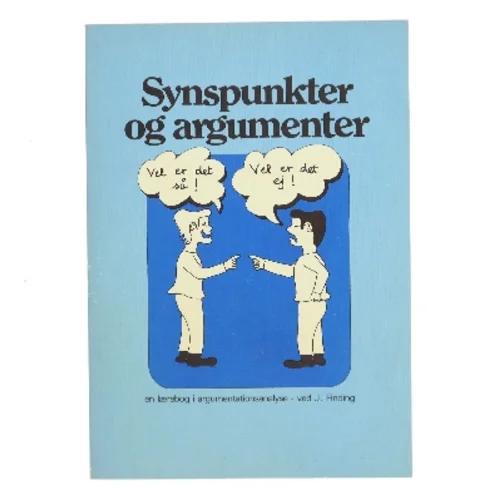 Synspunkter og argumenter af J. Finding (Bog)