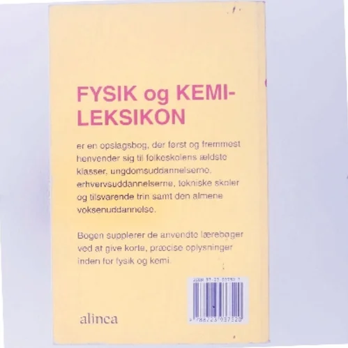 Fysik og kemi leksikon af B. Østergaard Pedersen (Bog)