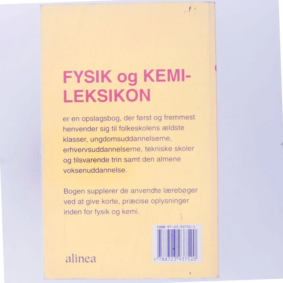 Fysik og kemi leksikon af B. Østergaard Pedersen (Bog)