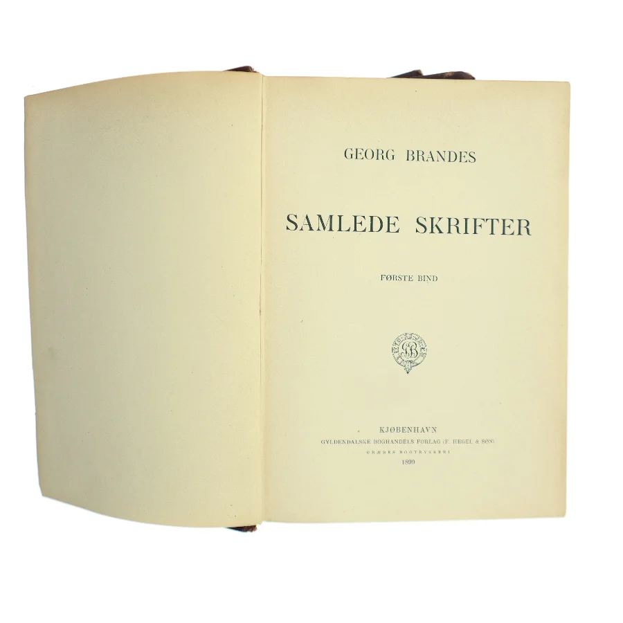 Samlede Skrifter. Første Bind af Georg Brandes (Bog)