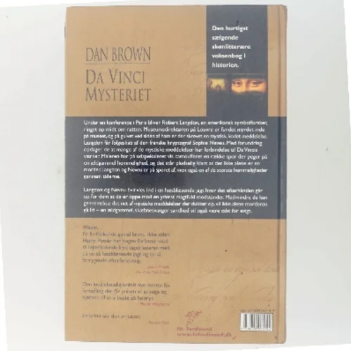 Da Vinci Mysteriet af Dan Brown (Bog)