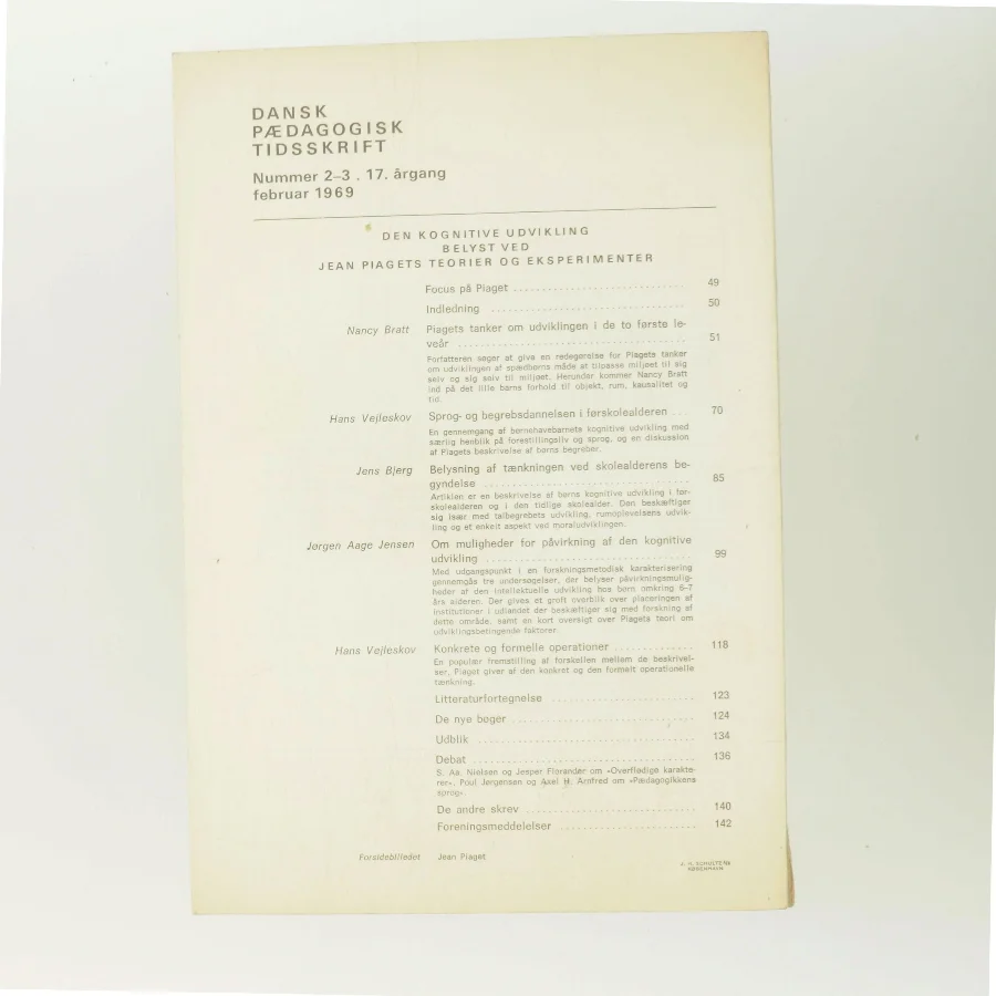 Dansk pædagogisk tidsskrift nr. 2-3, 17. årgang februar 1969 (Bog)