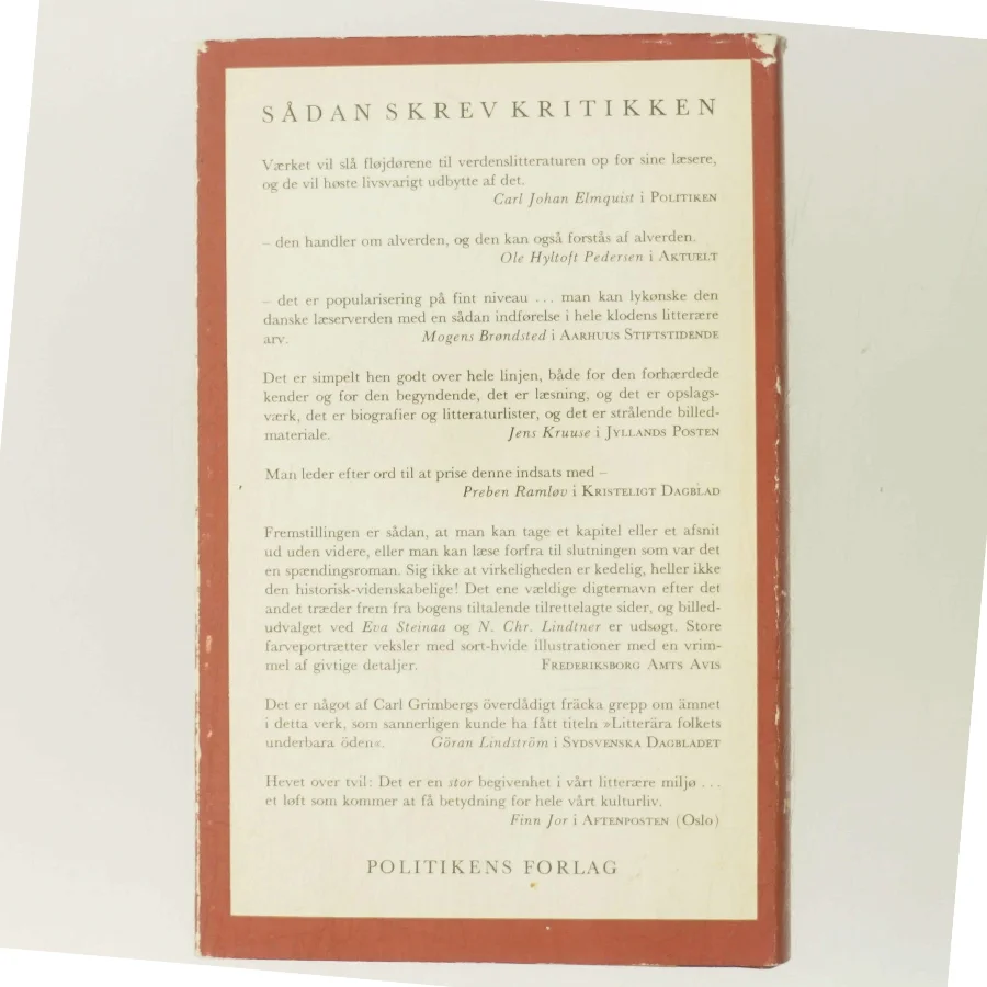 Verdens litteratur historie. Efterkrigstiden 1945-1970. Register af Carl Grimberg (Bog)