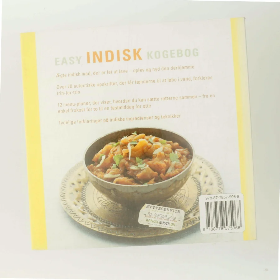 Easy indisk kogebog : trin-for-trin vejledning i at lave indisk mad hjemme af Manju Malhi (Bog)