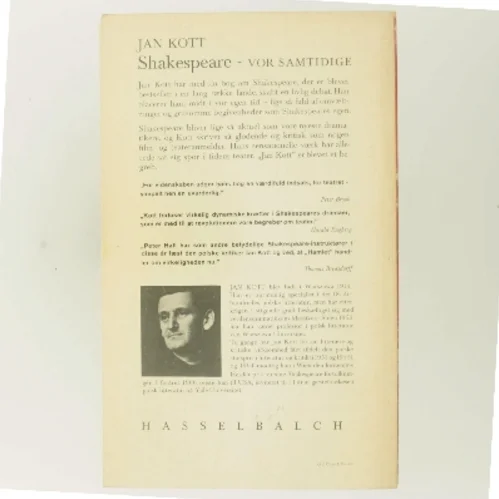 Shakespeare – vor samtidige af Jan Kott (Bog)