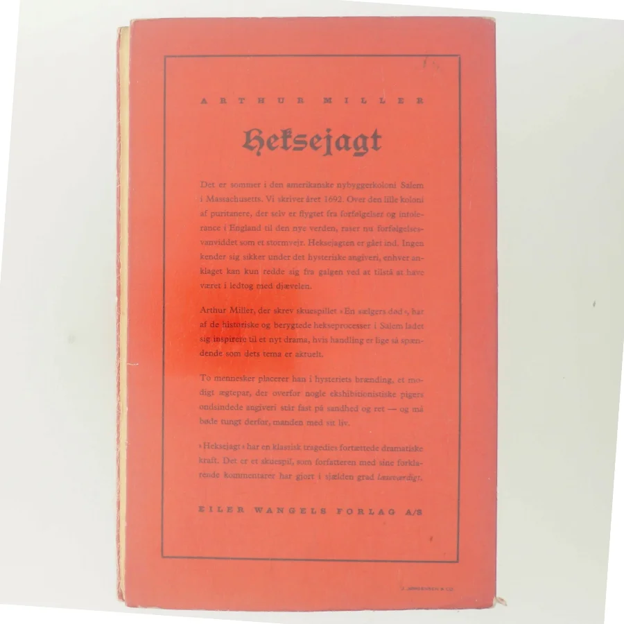 Heksejagt af Arthur Miller (Bog)