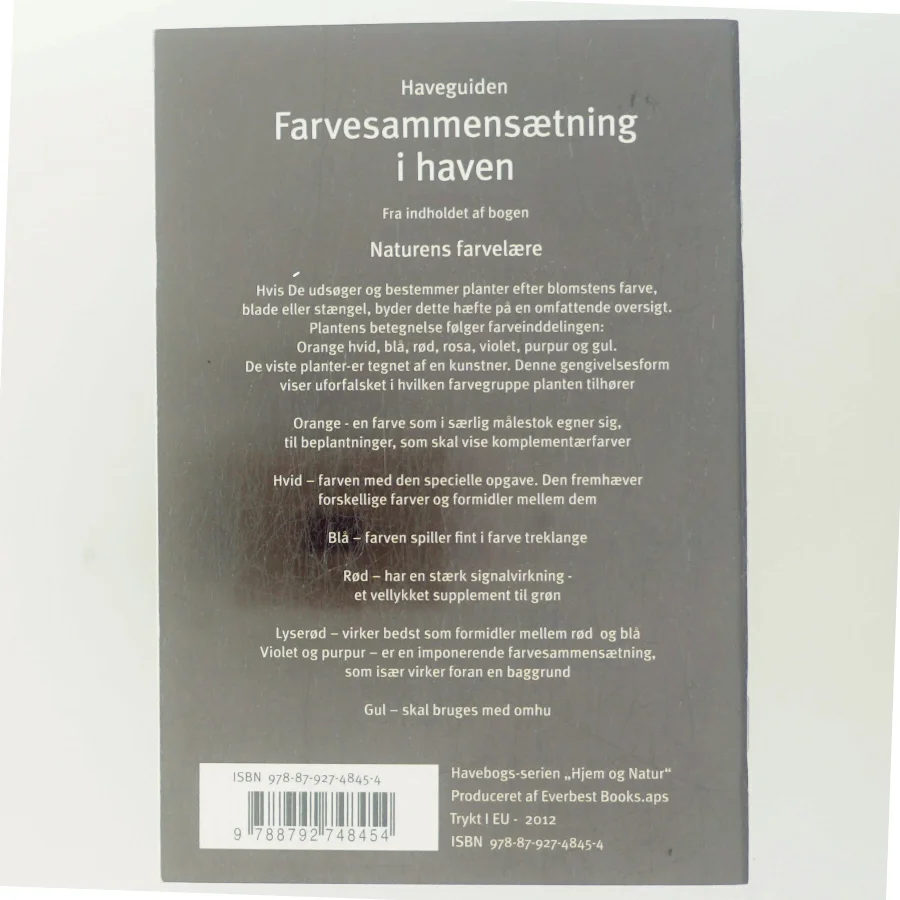 Farvesammensætning i haven af Haveguiden (Bog)