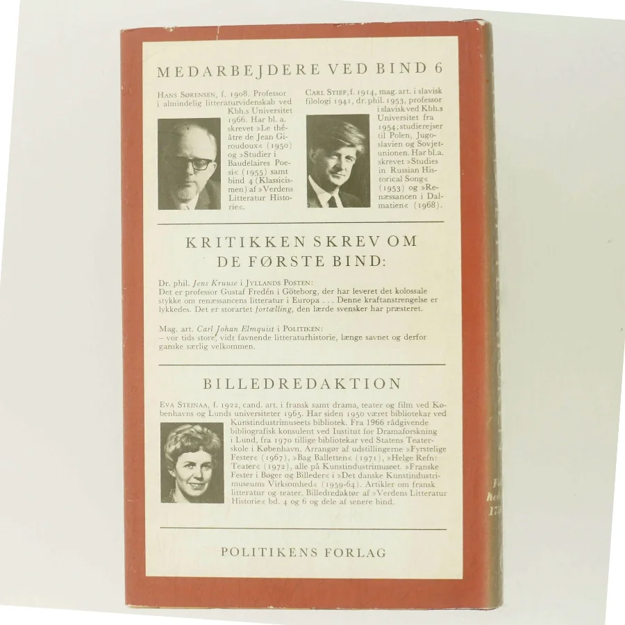 Verdens litteraturhistorie. Følsomhedens tid 1750-1800 af Gustaf Fredén (Bog)