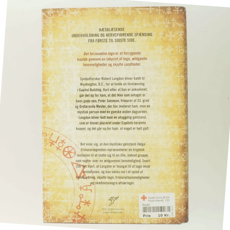 Det forsundne tegn af Dan Brown (Bog)