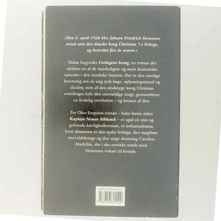 Livlaegens Besog: Roman (Danish Edition) af Per Olov Enquist (Bog)