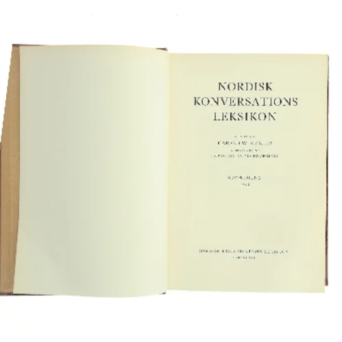Nordisk Konversations Leksikon. Supplement 1966 af Harald W. Moller (Bog)