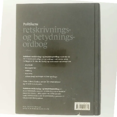 Politikens retskrivnings- og betydningsordbog af Politikens Forlag (Bog)