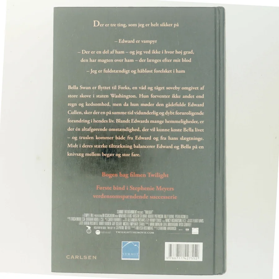 Twilight - tusmørke 1 af Stephenie Meyer (Bog)