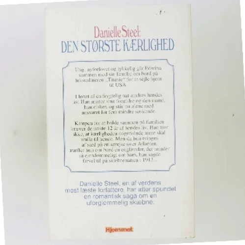Den største kærlighed af Danielle Steel (Bog)