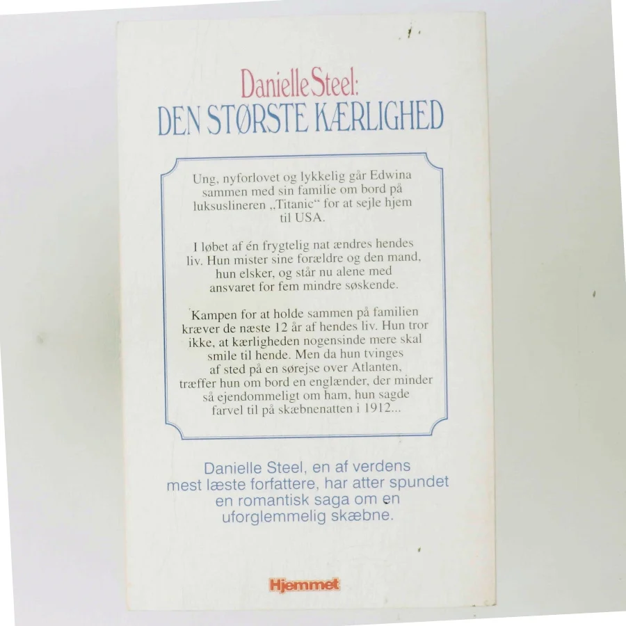 Den største kærlighed af Danielle Steel (Bog)