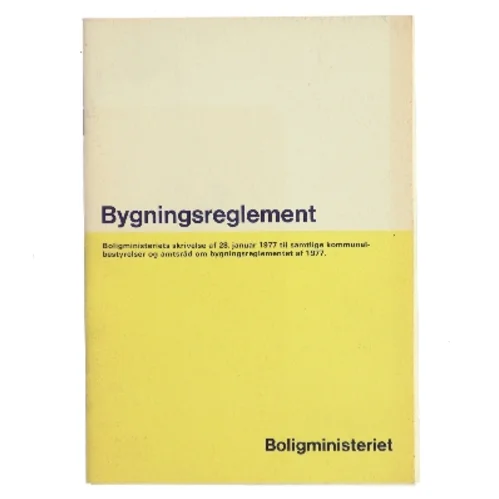 Bygningsreglement af Boligministeriet (Bog)