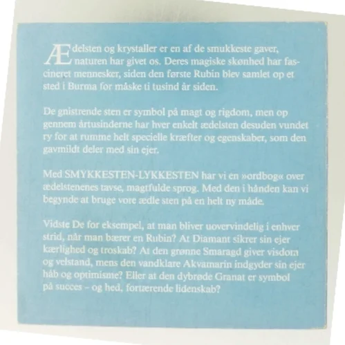 Smykkesten – lykkesten af Karen Birkkjær (Bog)