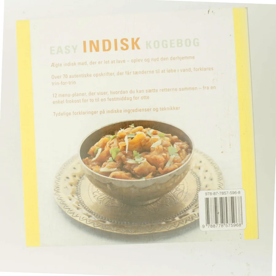 Easy indisk kogebog : trin-for-trin vejledning i at lave indisk mad hjemme af Manju Malhi (Bog)