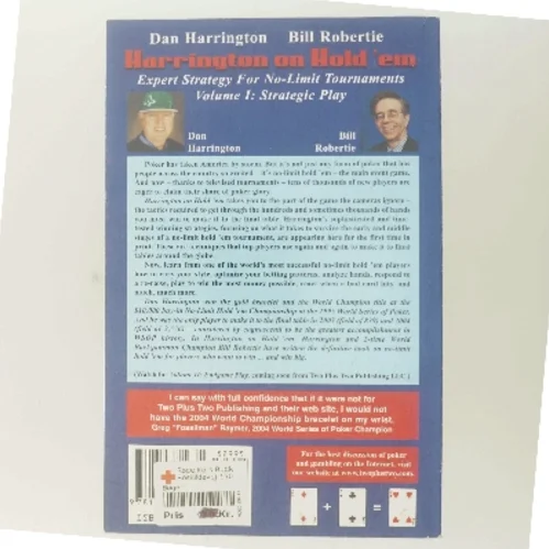 Harrington on Hold 'em : expert strategy for No-limit tournaments. Volume 1, Strategic play af Dan Harrington (Bog)