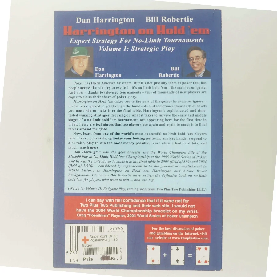 Harrington on Hold 'em : expert strategy for No-limit tournaments. Volume 1, Strategic play af Dan Harrington (Bog)