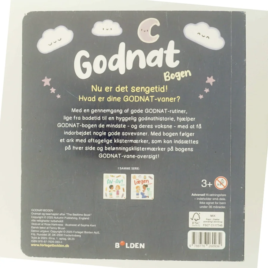 Godnat-bogen af Rose Harkness (Bog)