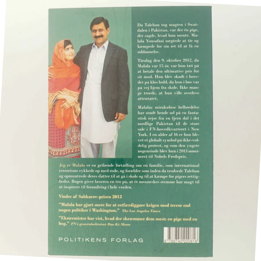 Jeg er Malala af malala Yousafzai (Bog)