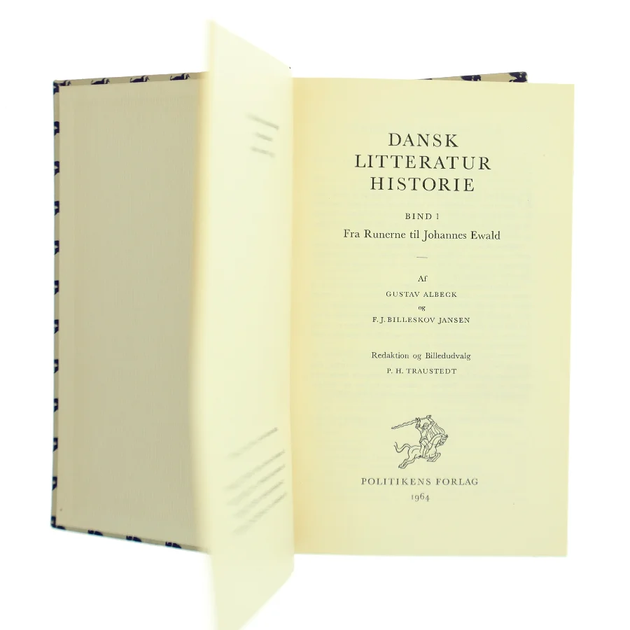 Dansk litteratur historie. Bind 1: Fra Runerne til Johannes Ewald (Bog)
