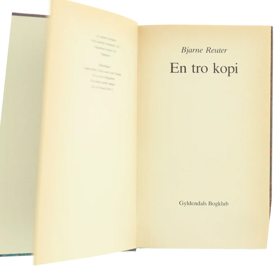 En tro kopi af Bjarne Reuter (Bog)