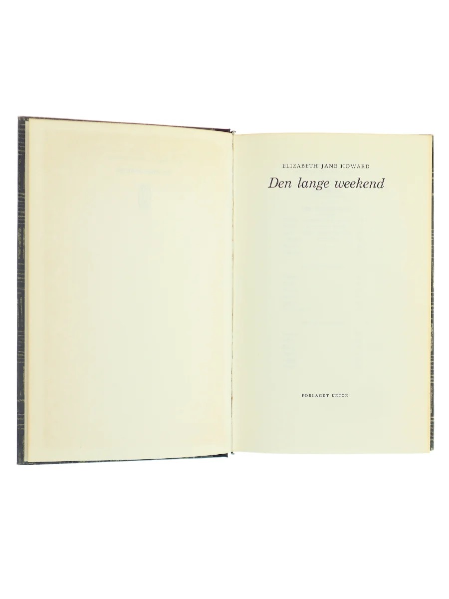 Forsiden af Den lange weekend af Elizabeth Jane Howard