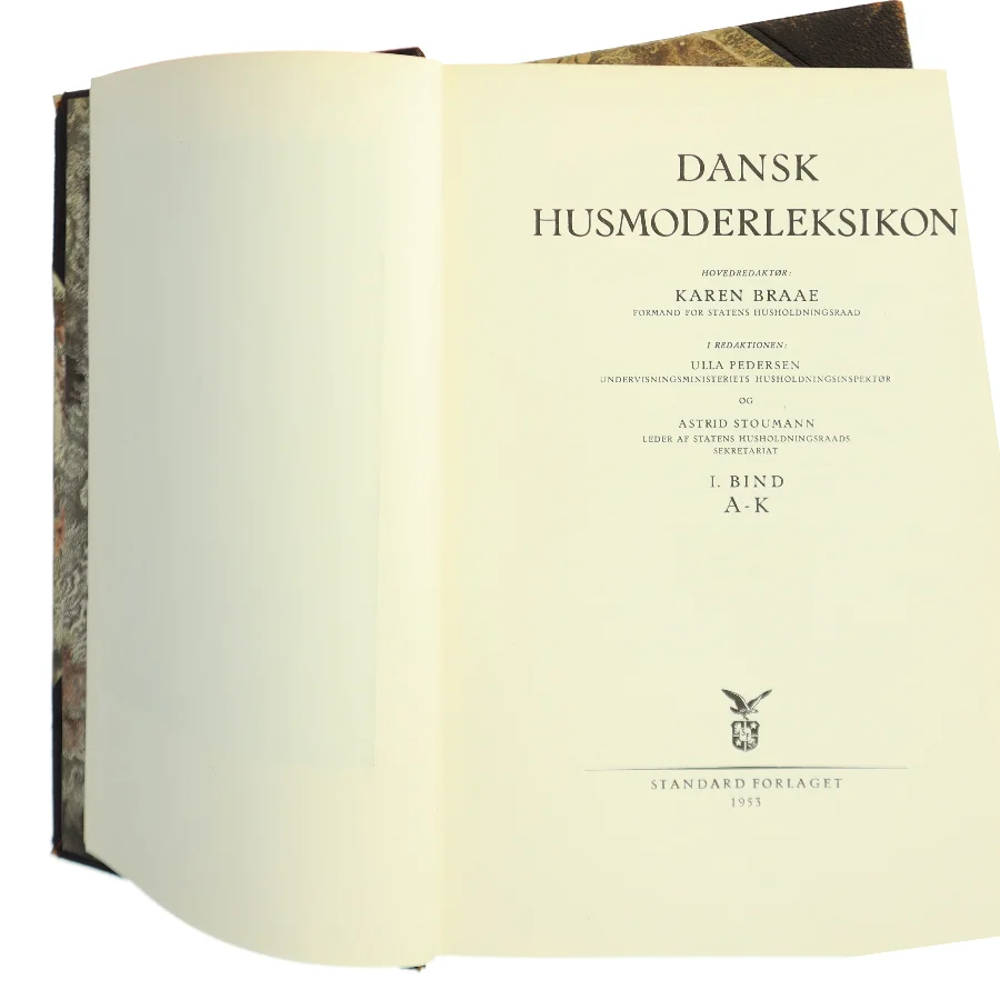 Dansk Husmoderleksikon. 1. bind A-K og 2. bind L-Ø af Karen Braae (hovedredaktør), Ulla Pedersen, Astrid Sioumann (Bog)