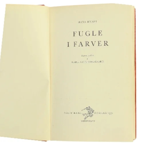 Fugle i farver af Hans Hvass (Bog)