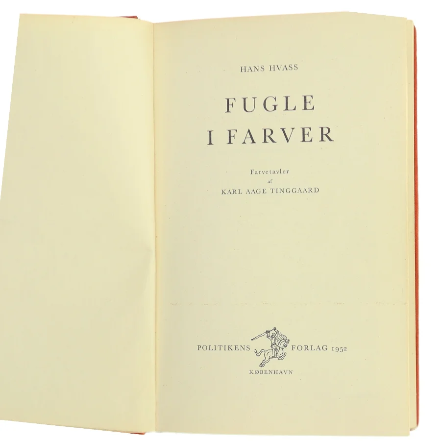 Fugle i farver af Hans Hvass (Bog)